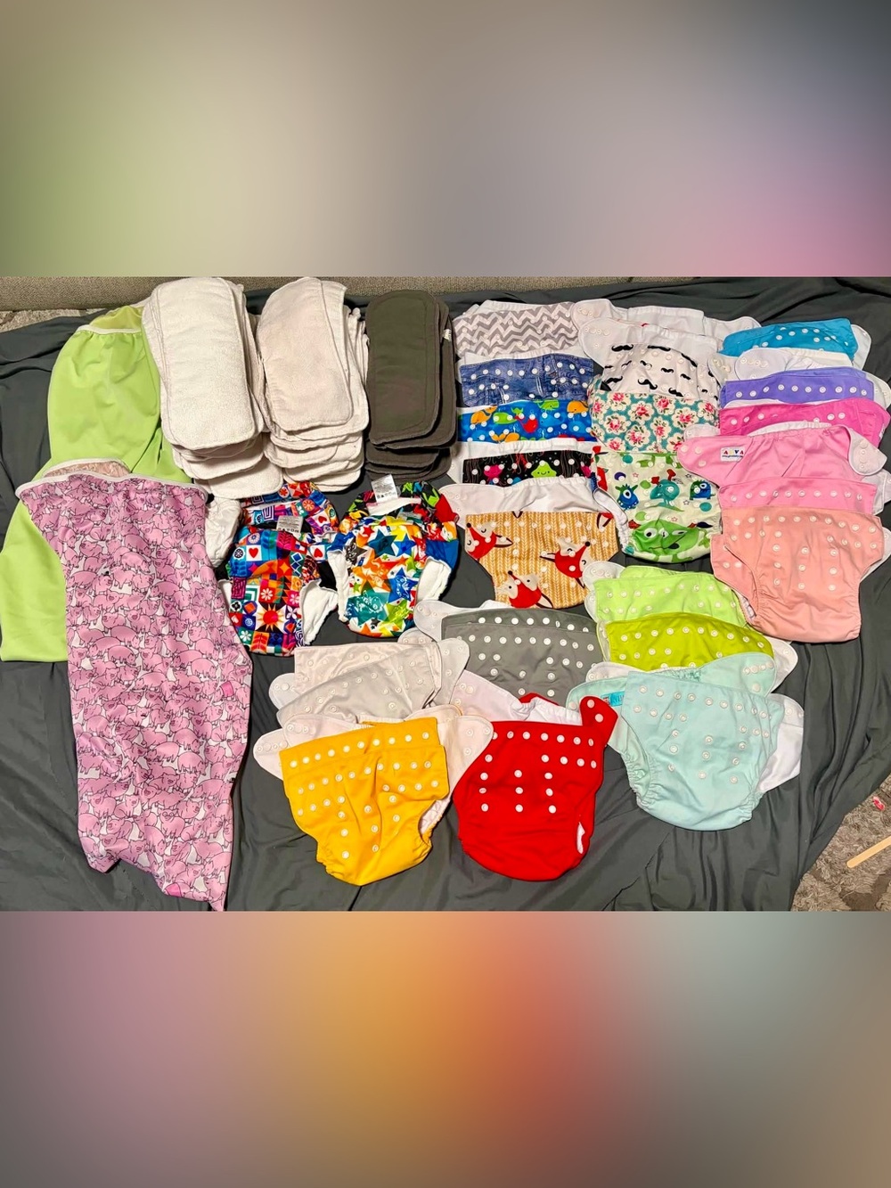 Alva reusable cloth diaper bundle